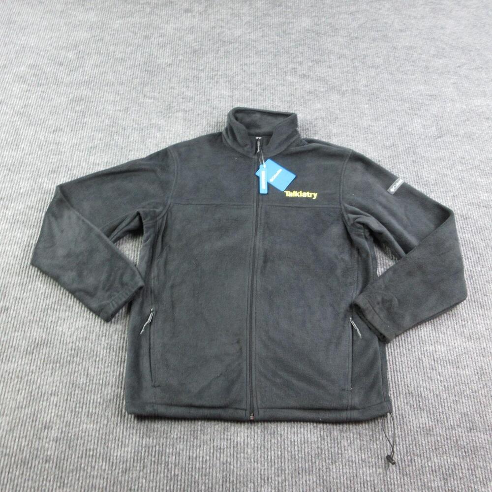 Columbia Jacket Mens L Black Steens Mountain Full Zip 2.0 Fleece Pockets NWT